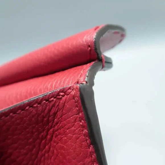 100% Authentic GUCCI GG Marmont Red Leather Satchel 922-12524 - Picture 11 of 12